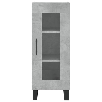 Credenza Grigio Cemento 34,5x34x180 cm in Legno Multistrato