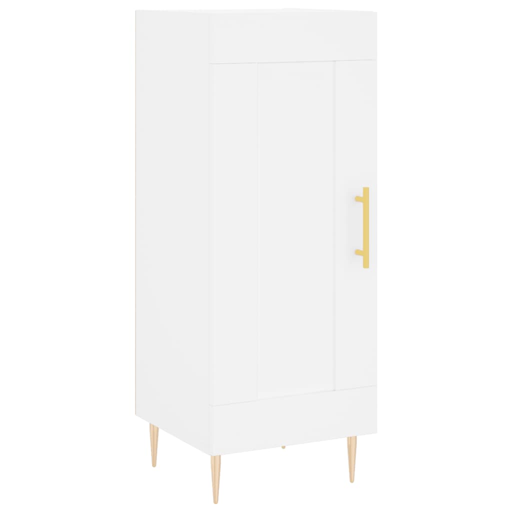 Credenza Bianca 34,5x34x180 cm in Legno Multistrato - homemem39
