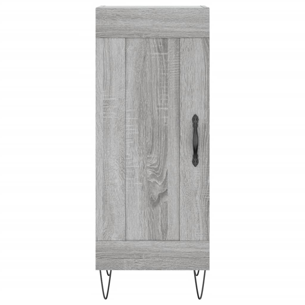 Credenza Grigio Sonoma 34,5x34x180 cm in Legno Multistrato - homemem39