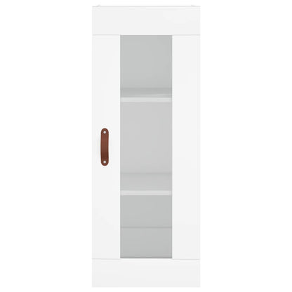 Credenza Bianca 34,5x34x180 cm in Legno Multistrato - homemem39