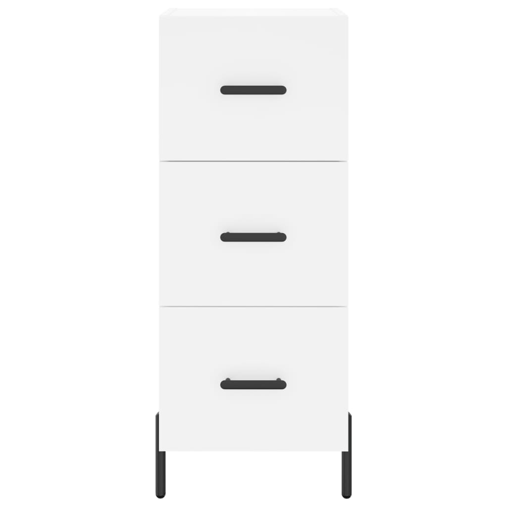 Credenza Bianca 34,5x34x180 cm in Legno Multistrato