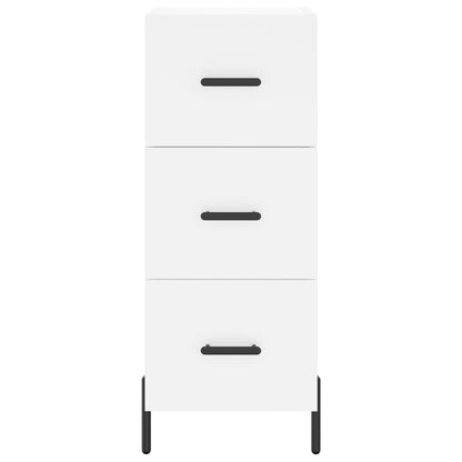 Credenza Bianca 34,5x34x180 cm in Legno Multistrato