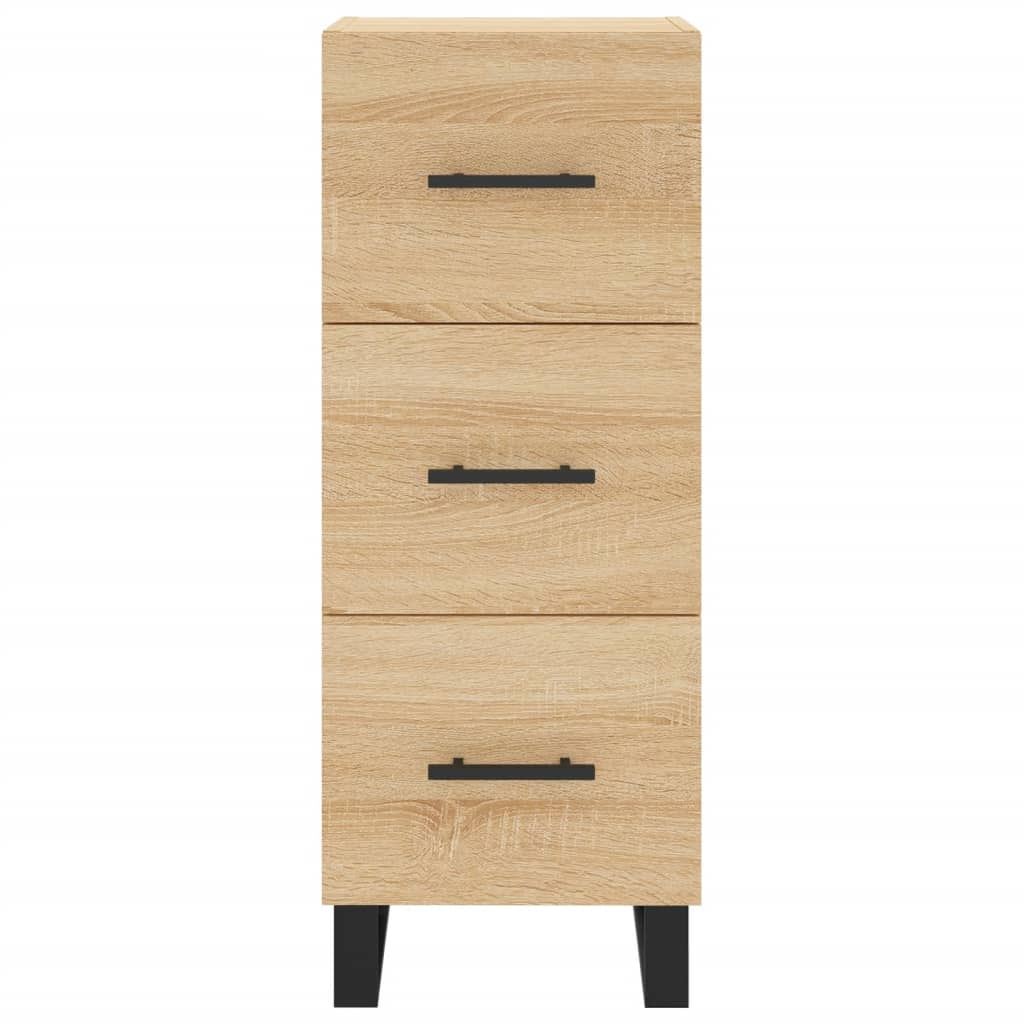 Credenza Rovere Sonoma 34,5x34x180 cm in Legno Multistrato - homemem39