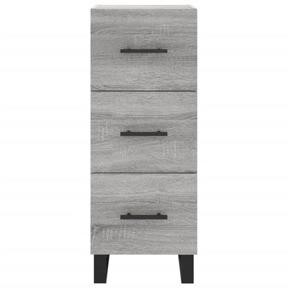 Credenza Grigio Sonoma 34,5x34x180 cm in Legno Multistrato