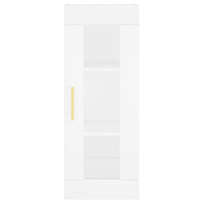 Credenza Bianca 34,5x34x180 cm in Legno Multistrato