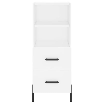 Credenza Bianca 34,5x34x180 cm in Legno Multistrato