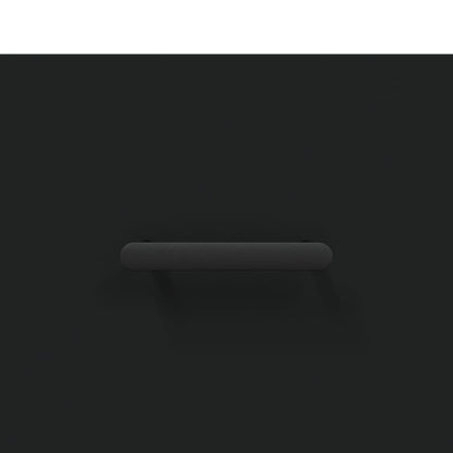 Credenza Nera 34,5x34x180 cm in Legno Multistrato