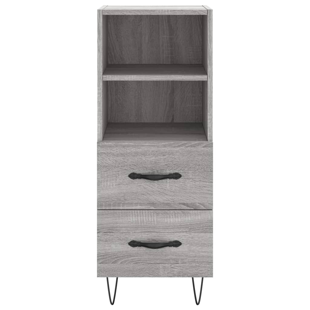 Credenza Grigio Sonoma 34,5x34x180 cm in Legno Multistrato - homemem39