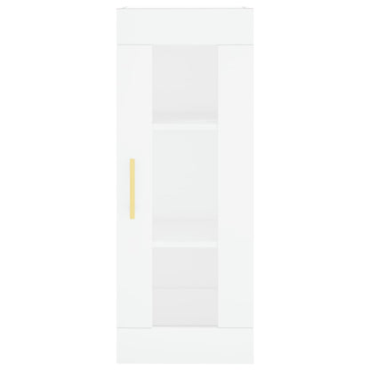 Credenza Bianca 34,5x34x180 cm in Legno Multistrato