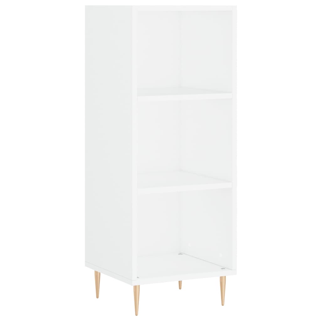 Credenza Bianca 34,5x34x180 cm in Legno Multistrato