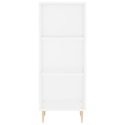 Credenza Bianca 34,5x34x180 cm in Legno Multistrato