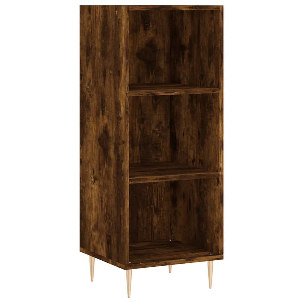 Credenza Rovere Fumo 34,5x34x180 cm in Legno Multistrato