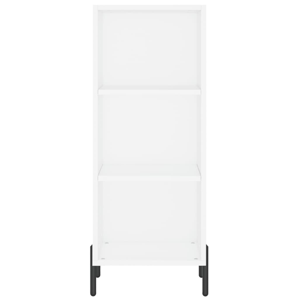 Credenza Bianca 34,5x34x180 cm in Legno Multistrato