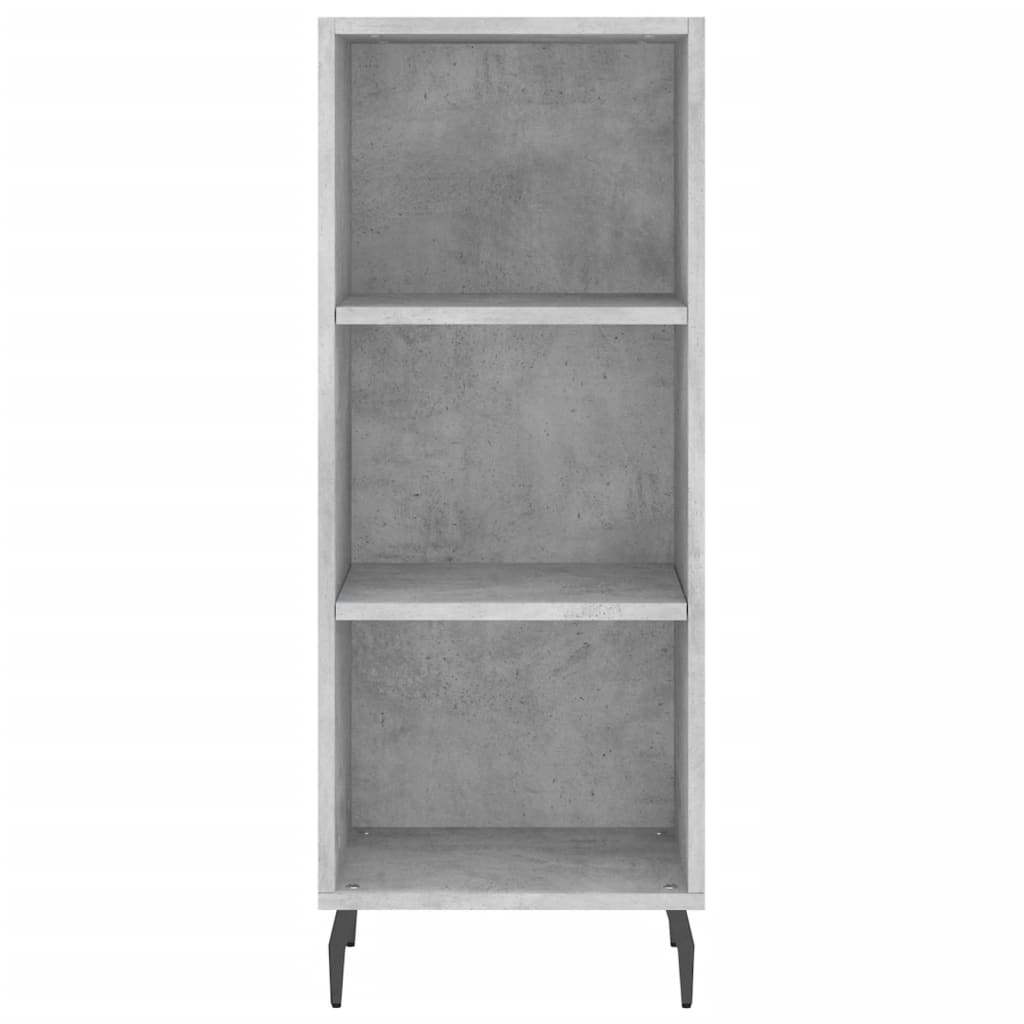 Credenza Grigio Cemento 34,5x34x180 cm in Legno Multistrato - homemem39