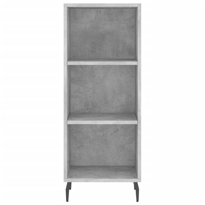 Credenza Grigio Cemento 34,5x34x180 cm in Legno Multistrato - homemem39