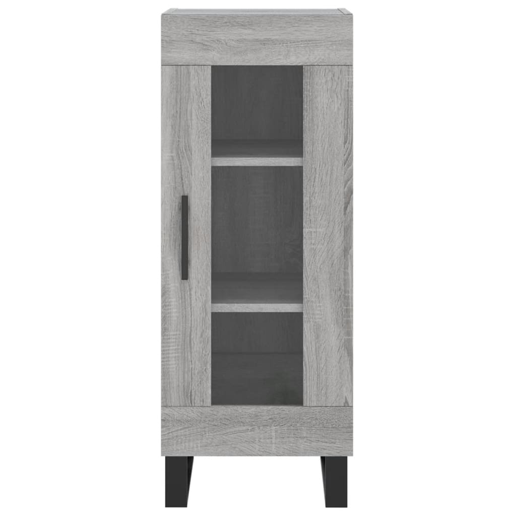 Credenza Grigio Sonoma 34,5x34x180 cm in Legno Multistrato