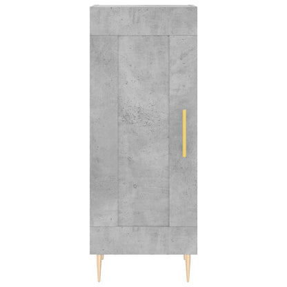 Credenza Grigio Cemento 34,5x34x180 cm in Legno Multistrato - homemem39