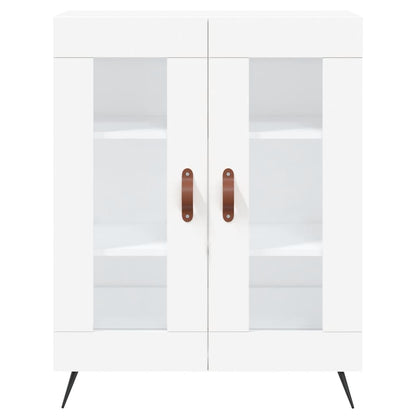 Credenza Bianca 69,5x34x180 cm in Legno Multistrato - homemem39