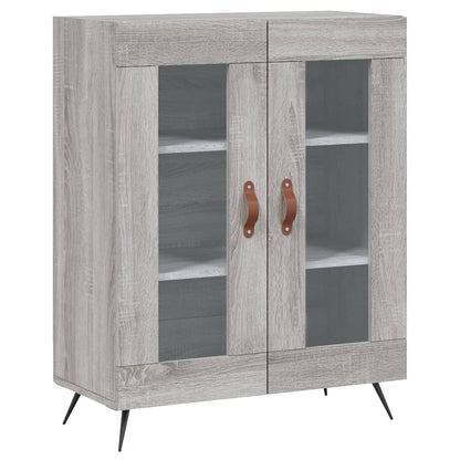 Credenza Grigio Sonoma 69,5x34x180 cm in Legno Multistrato | homemem39
