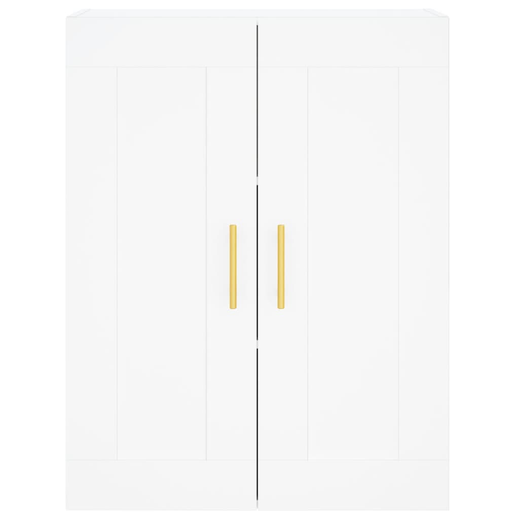 Credenza Bianca 69,5x34x180 cm in Legno Multistrato - homemem39