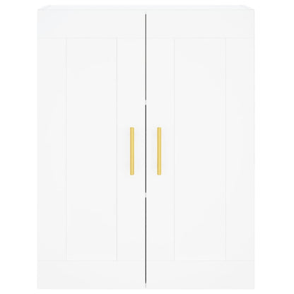 Credenza Bianca 69,5x34x180 cm in Legno Multistrato - homemem39