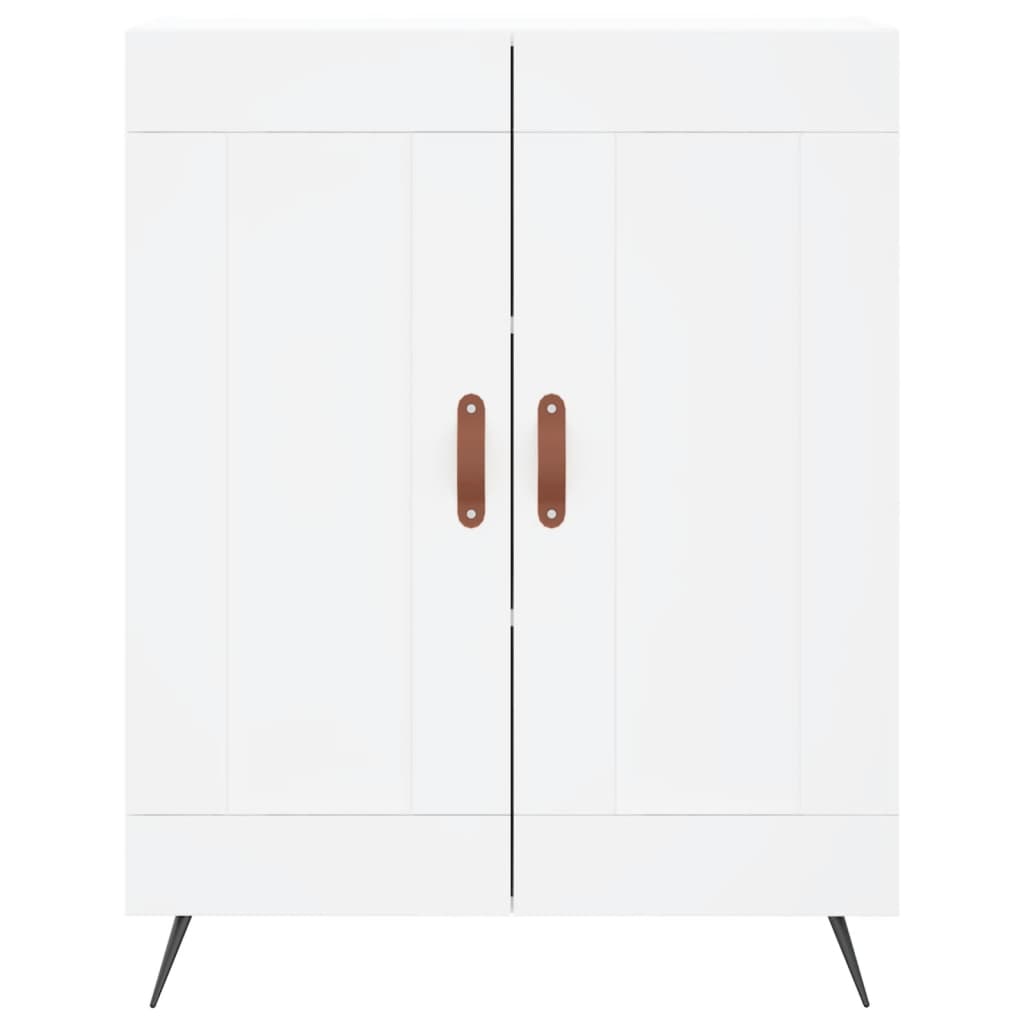 Credenza Bianca 69,5x34x180 cm in Legno Multistrato - homemem39