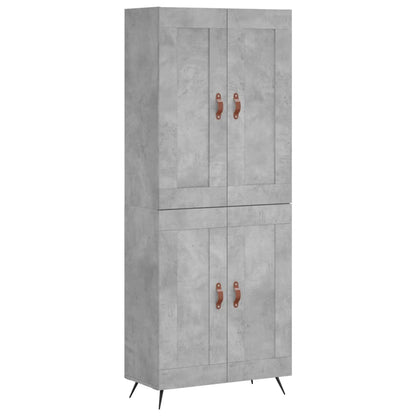 Credenza Grigio Cemento 69,5x34x180 cm in Legno Multistrato - homemem39