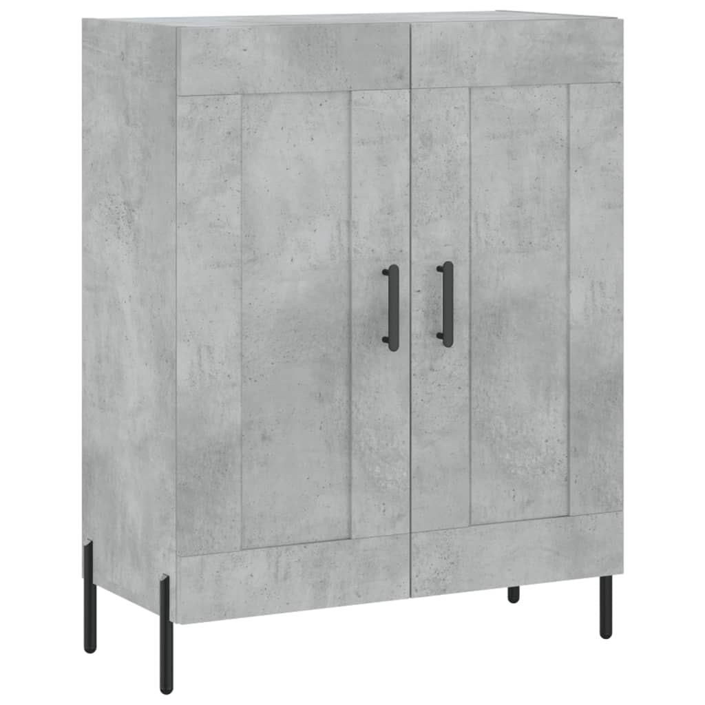 Credenza Grigio Cemento 69,5x34x180 cm in Legno Multistrato | homemem39