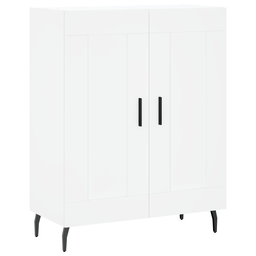 Credenza Bianca 69,5x34x180 cm in Legno Multistrato - homemem39