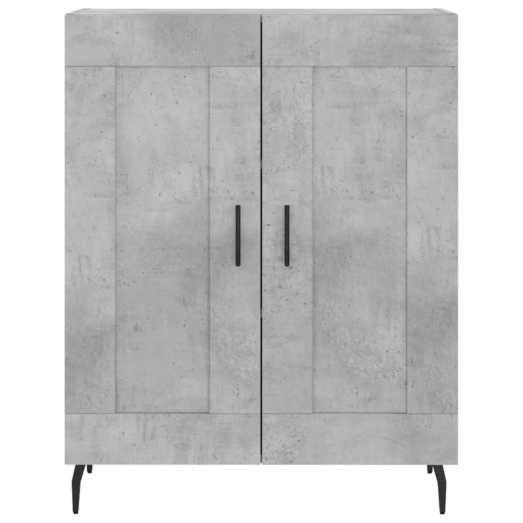 Credenza Grigio Cemento 69,5x34x180 cm in Legno Multistrato - homemem39