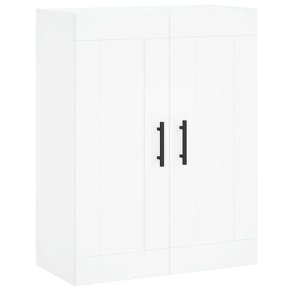 Credenza Bianca 69,5x34x180 cm in Legno Multistrato | homemem39