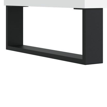Credenza Bianca 69,5x34x180 cm in Legno Multistrato | homemem39