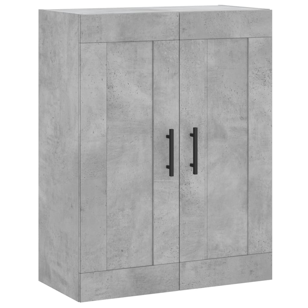 Credenza Grigio Cemento 69,5x34x180 cm in Legno Multistrato - homemem39