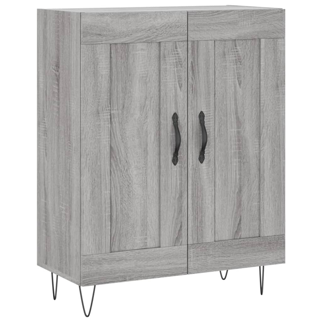 Credenza Grigio Sonoma 69,5x34x180 cm in Legno Multistrato - homemem39