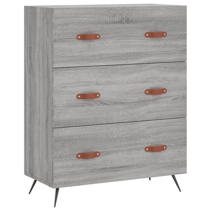 Credenza Grigio Sonoma 69,5x34x180 cm in Legno Multistrato - homemem39