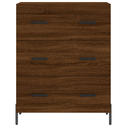 Credenza Rovere Marrone 69,5x34x180 cm in Legno Multistrato - homemem39