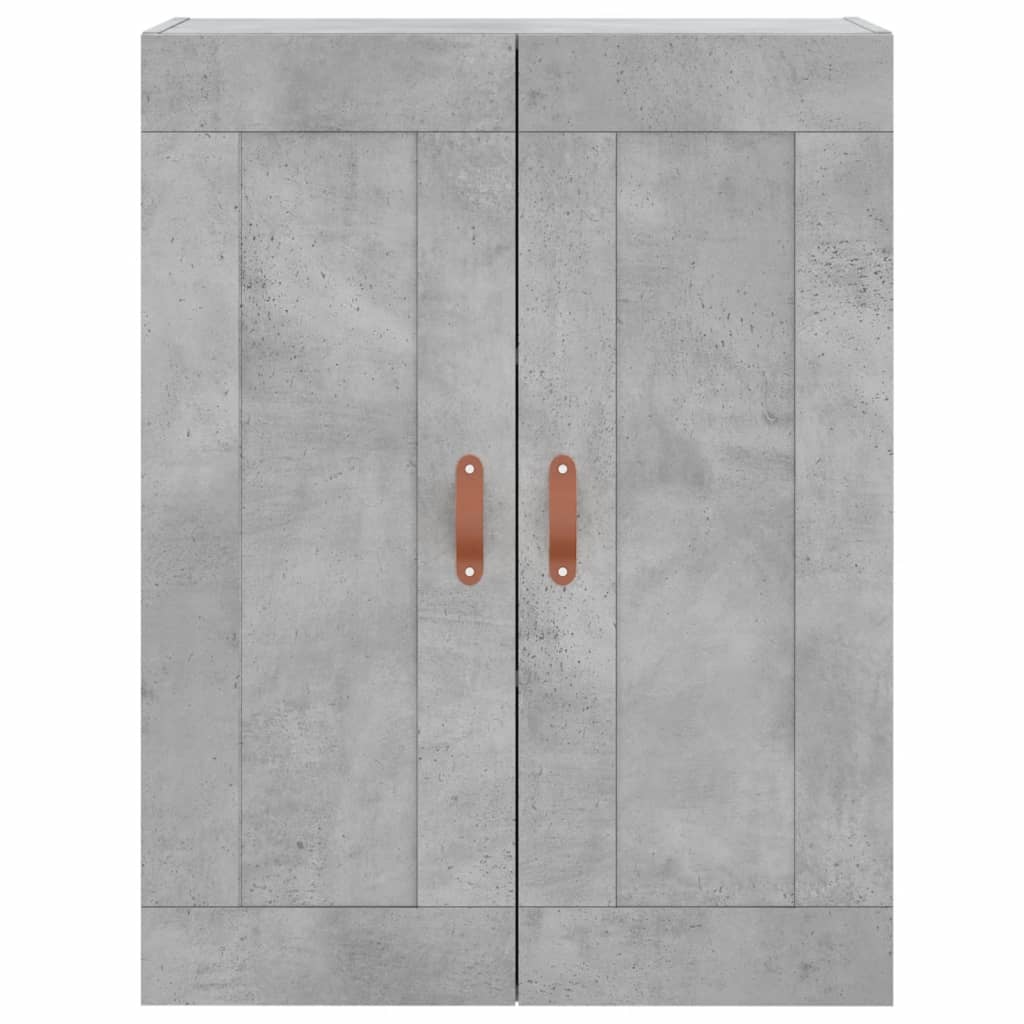 Credenza Grigio Cemento 69,5x34x180 cm in Legno Multistrato - homemem39