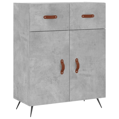 Credenza Grigio Cemento 69,5x34x180 cm in Legno Multistrato - homemem39