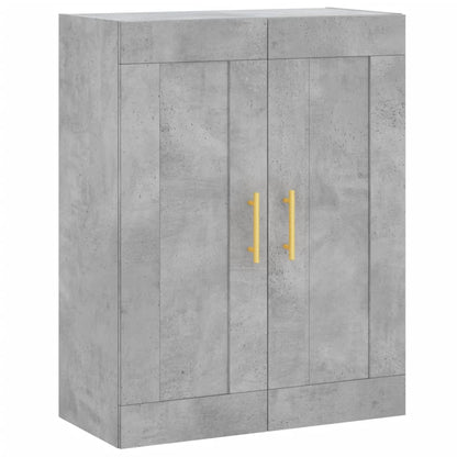 Credenza Grigio Cemento 69,5x34x180 cm in Legno Multistrato - homemem39