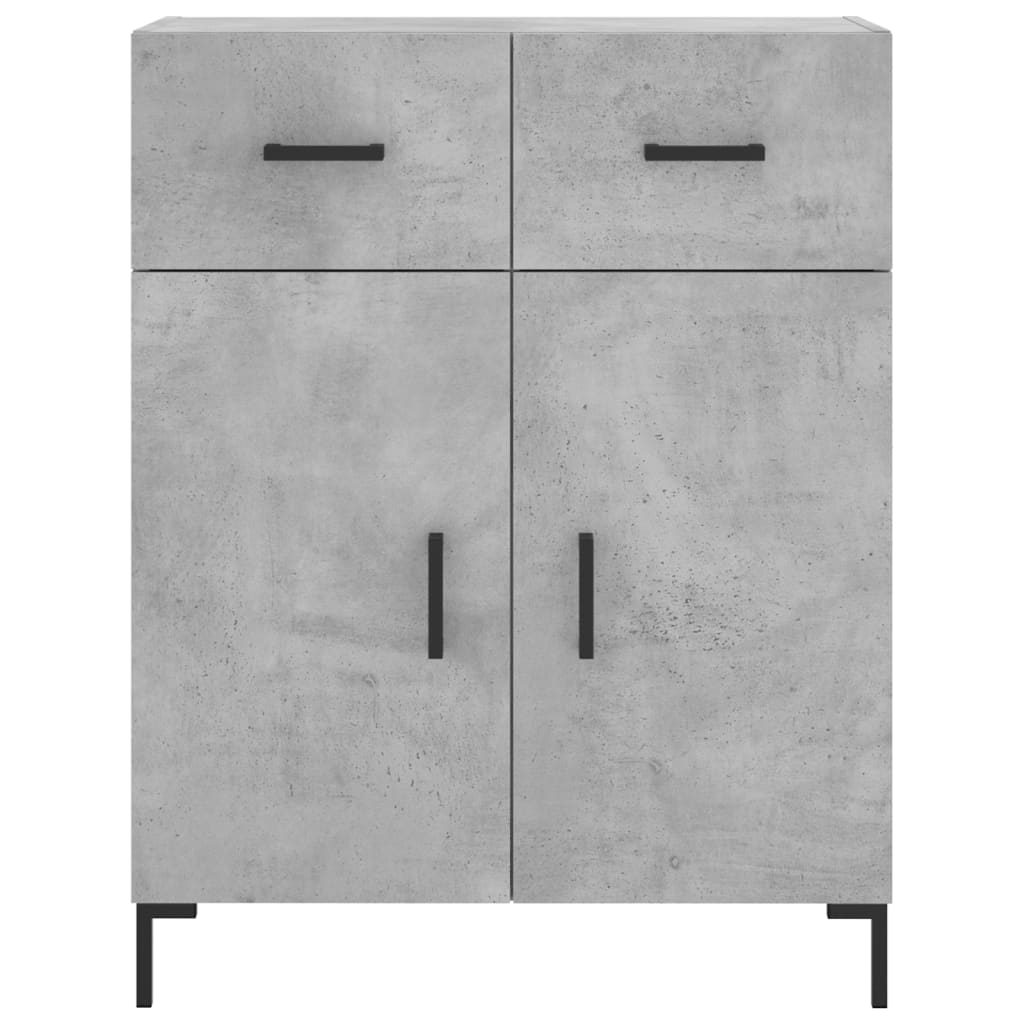 Credenza Grigio Cemento 69,5x34x180 cm in Legno Multistrato - homemem39