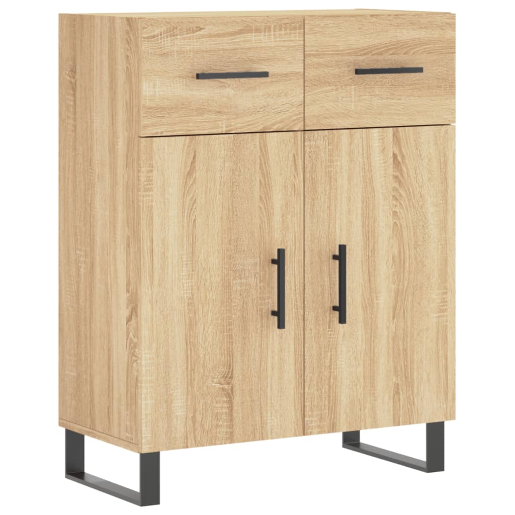 Credenza Rovere Sonoma 69,5x34x180 cm in Legno Multistrato