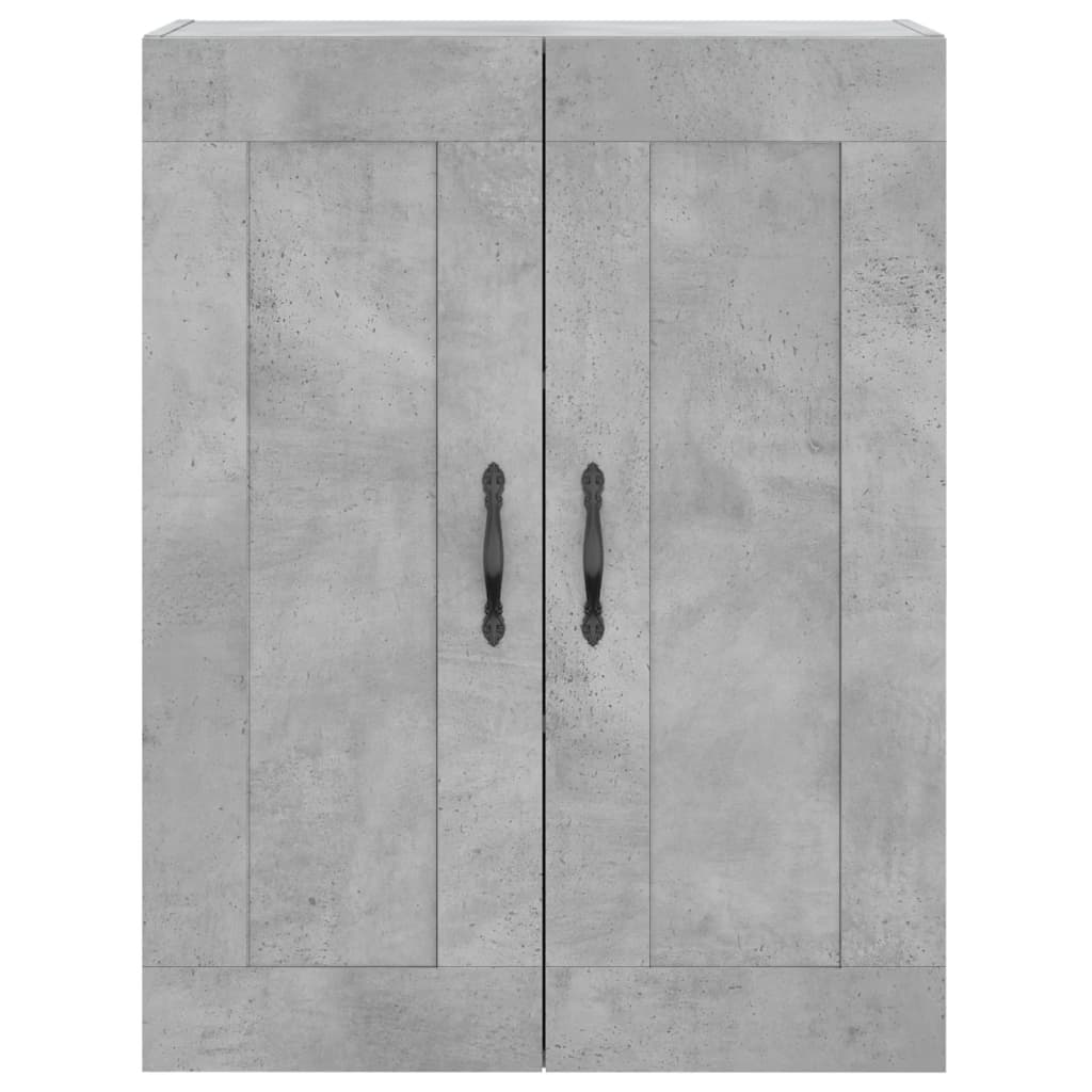 Credenza Grigio Cemento 69,5x34x180 cm in Legno Multistrato - homemem39