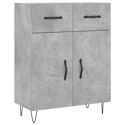 Credenza Grigio Cemento 69,5x34x180 cm in Legno Multistrato - homemem39