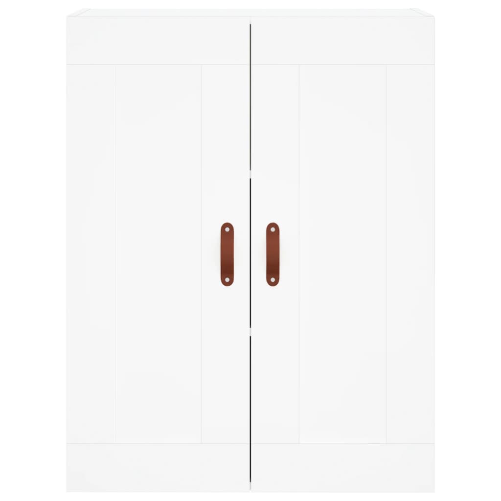 Credenza Bianca 69,5x34x180 cm in Legno Multistrato - homemem39