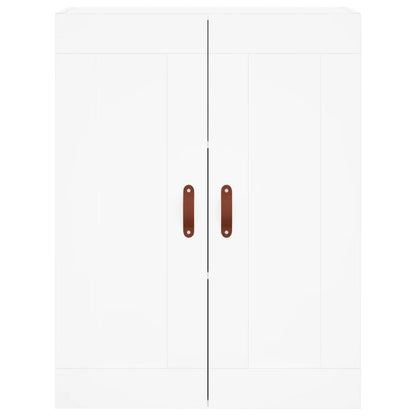 Credenza Bianca 69,5x34x180 cm in Legno Multistrato - homemem39