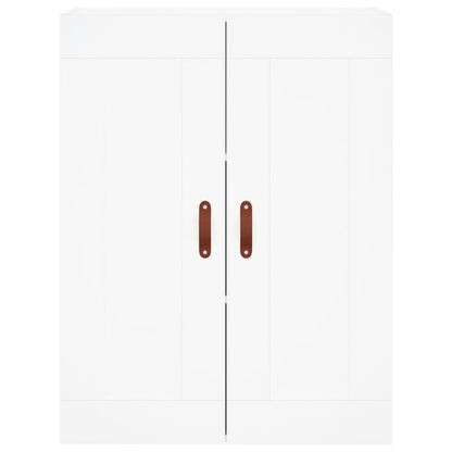 Credenza Bianca 69,5x34x180 cm in Legno Multistrato - homemem39