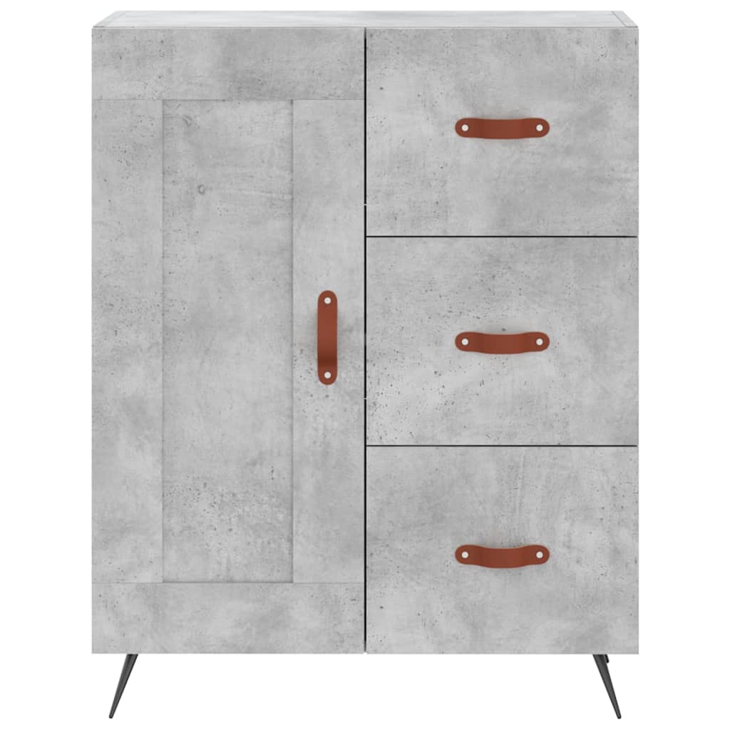 Credenza Grigio Cemento 69,5x34x180 cm in Legno Multistrato - homemem39