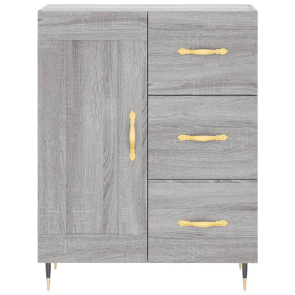 Credenza Grigio Sonoma 69,5x34x180 cm in Legno Multistrato - homemem39