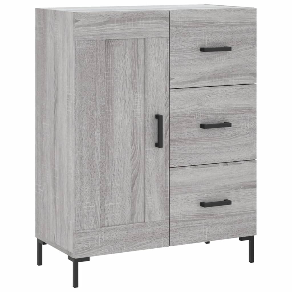 Credenza Grigio Sonoma 69,5x34x180 cm in Legno Multistrato - homemem39