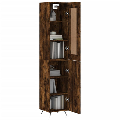 Credenza Rovere Fumo 34,5x34x180 cm in Legno Multistrato - homemem39